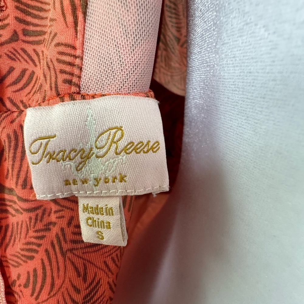 Tracy Reese New York midi v-neck Dress Small S halter neck Grecian beach summer - Picture 8 of 11